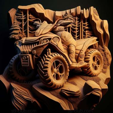 3D мадэль Yamaha Grizzly 550 (STL)